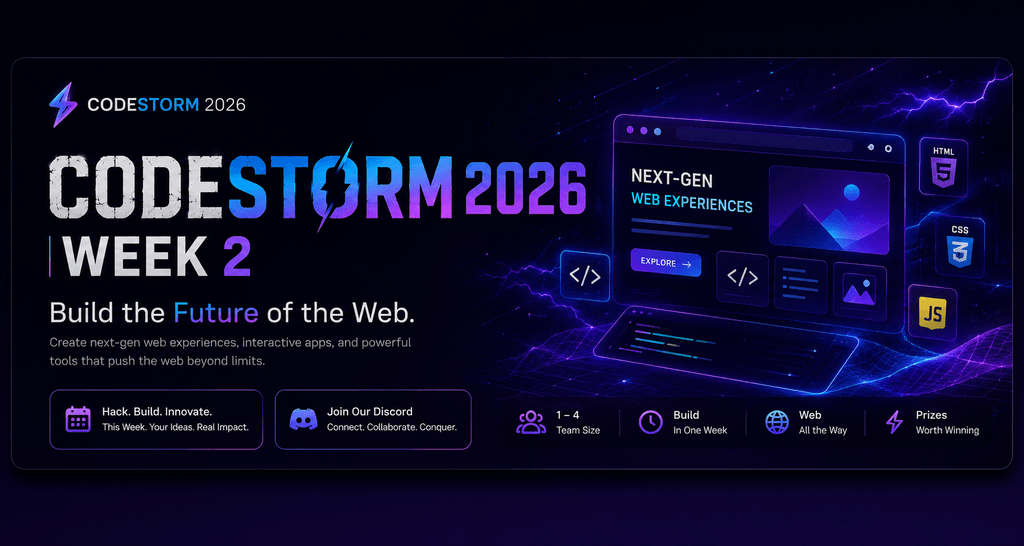 CodeStorm 2026 #2 | Devfolio